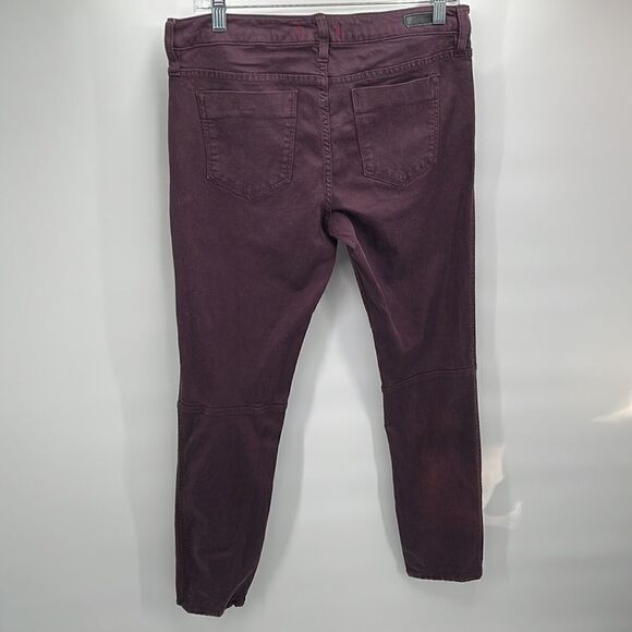 Sanctuary denim purple wine ProMidal ace utility skinny jeans zip pockets 30 EUC - Picture 7 of 12